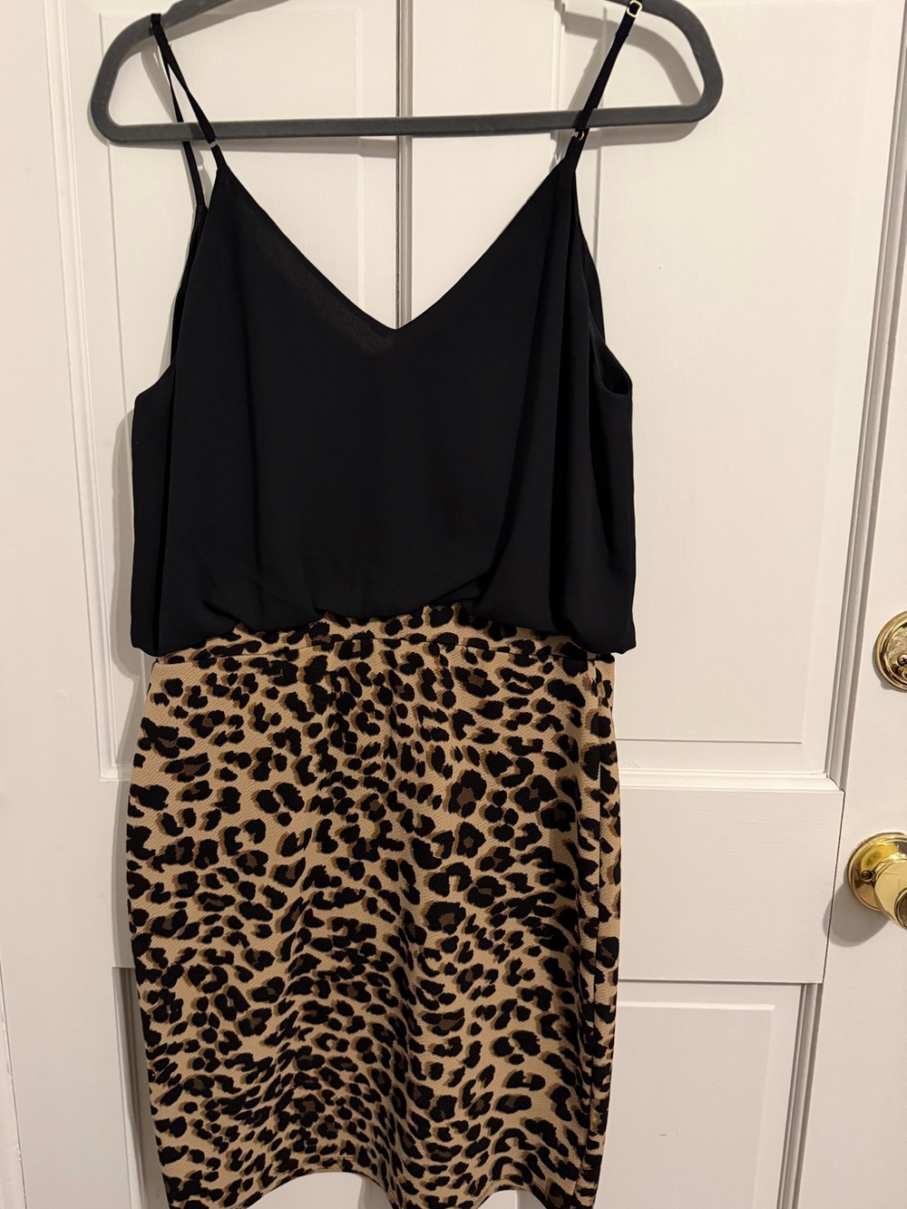 Guess Black V-Neck Slip Dress